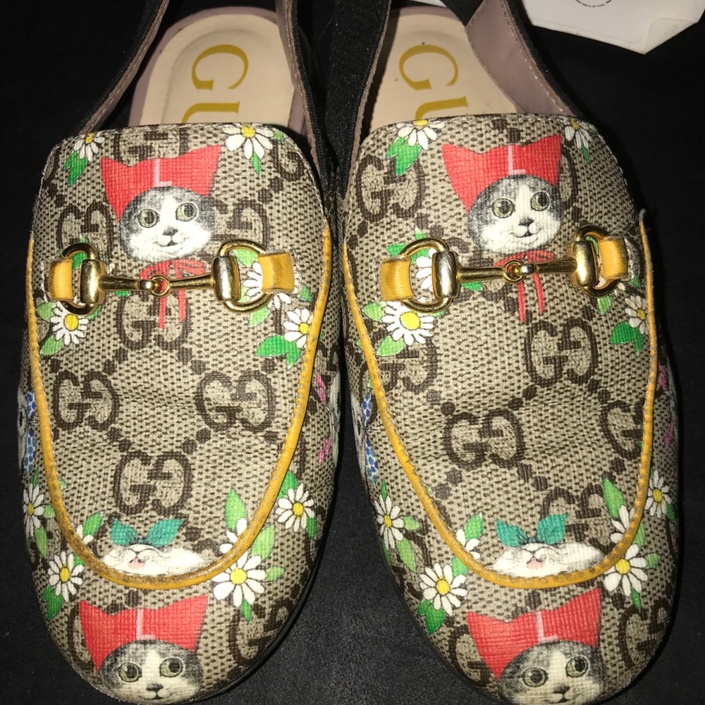 Girls Gucci Princetown loafers size 9C or 26